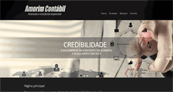 Desktop Screenshot of amorimcontabil.net