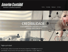 Tablet Screenshot of amorimcontabil.net